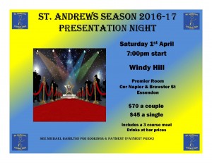 Presentation night 2017